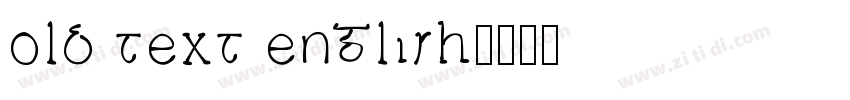 old text english字体转换